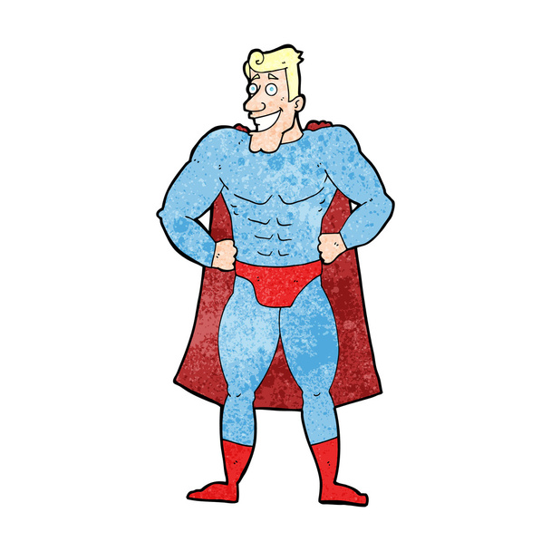 cartoon superhero - Vektor, kép