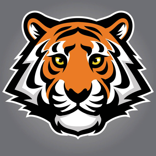 векторний логотип талісмана голови тигра
 - Вектор, зображення