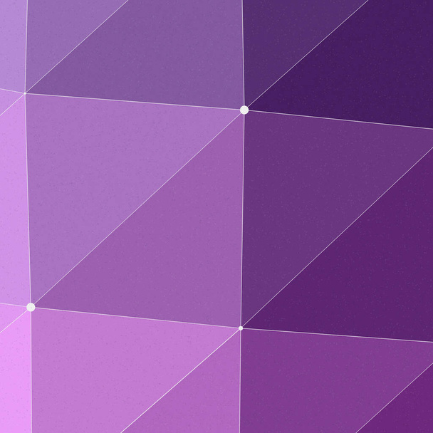 Magenta Lila Farbe Abstrakte Farbe Low-Polygone Generative Art Hintergrundillustration - Vektor, Bild