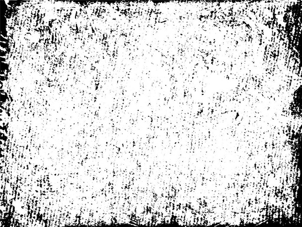 Eine schwarz-weiße Vektortextur eines notleidenden Linoprints. Ideal als Hintergrundbild oder für Grunge-Effekte. Die Vektordatei hat eine Hintergrundfüllung und eine Texturschicht, um eine einfache Bearbeitung des Farbschemas zu ermöglichen. - Vektor, Bild