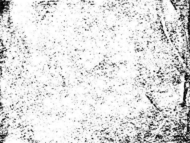 Eine schwarz-weiße Vektortextur eines notleidenden Linoprints. Ideal als Hintergrundbild oder für Grunge-Effekte. Die Vektordatei hat eine Hintergrundfüllung und eine Texturschicht, um eine einfache Bearbeitung des Farbschemas zu ermöglichen. - Vektor, Bild