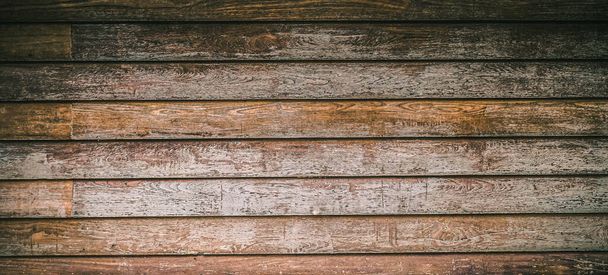 Vintage wooden texture of board. Grunge wood wall pattern of fence. - Photo, Image