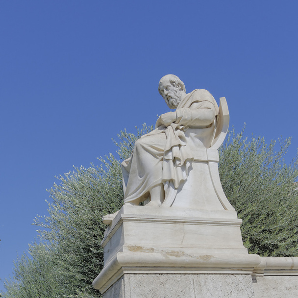 Plato'nun felsefe heykeli - Fotoğraf, Görsel