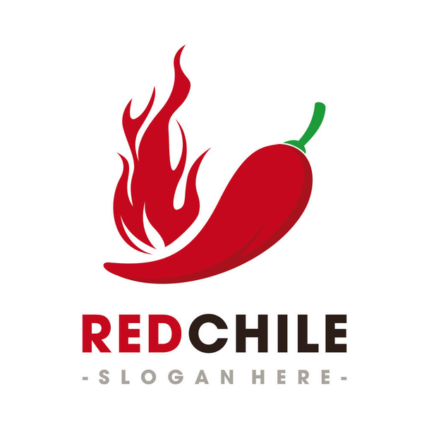 Rode Chili Pepper Logo Vector, Chili vector - Vector, afbeelding