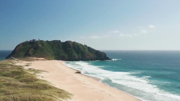 ABD doğası. Pasifik Okyanusu 'nun manzarası. Sinematik seyahat hava görüntüsü 4K - Video, Çekim