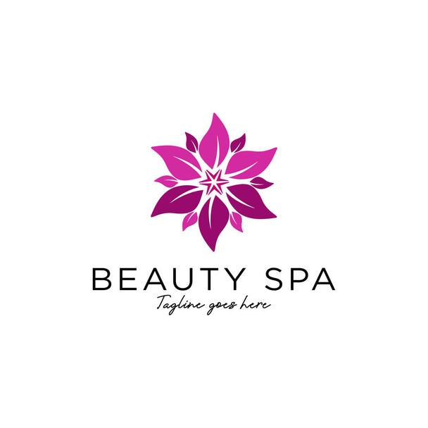 Logo vector logo for beauty Spa and relaxation, Vector female fashion logo design template - Διάνυσμα, εικόνα
