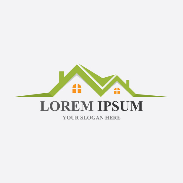 Home logo, proprietà e costruzione Logo design - Vettoriali, immagini