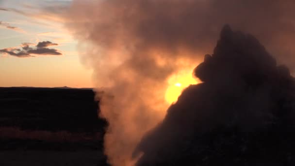 Iceland. Volcanic activity, Earth Geothermal area. - Footage, Video
