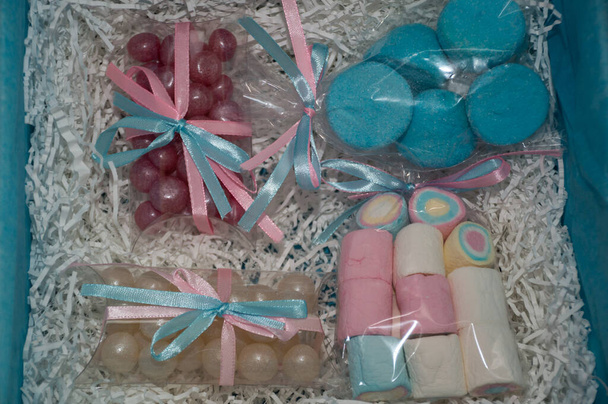 sweet gift box with ribbons - Photo, Image