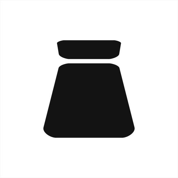 Inkwell voor school icoon geïsoleerd op wit. Zakelijk symbool. Vector stock illustratie. EPS 10 - Vector, afbeelding