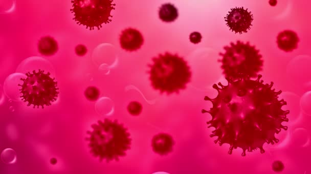 Coronavirüs çok renkli arkaplan - Video, Çekim