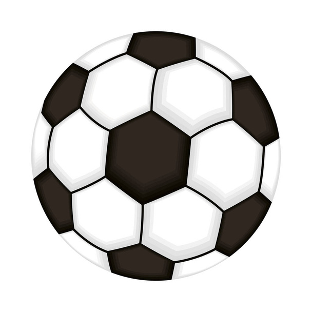 ποδόσφαιρο μπαλόνι άθλημα απομονωμένο εικονίδιο - Διάνυσμα, εικόνα