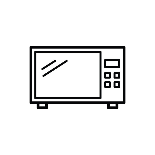 Векторный рисунок микроволновой иконки. Подходит для приготовления пищи, духовки, продуктов питания, бытовой техники и т.д.
. - Вектор,изображение