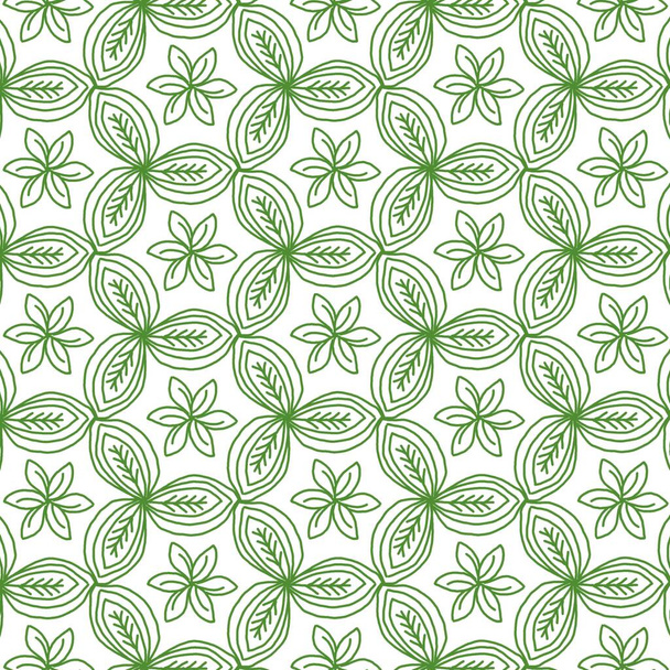 Doodle over Kaleidoscoop en mandala in naadloos patroon voor elke creatieve design achtergrond - Foto, afbeelding