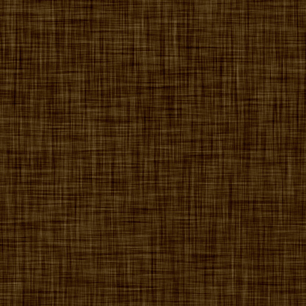 Seamless woven linen pattern. Aged sepia tone rustic textile pattern. Burnt umber brown texture background. Rough material fabric effect all over print. - Photo, Image