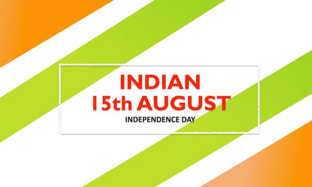 15. August Indiens Unabhängigkeitstag. Dies ist ein Entwurf von vishal singh - Foto, Bild