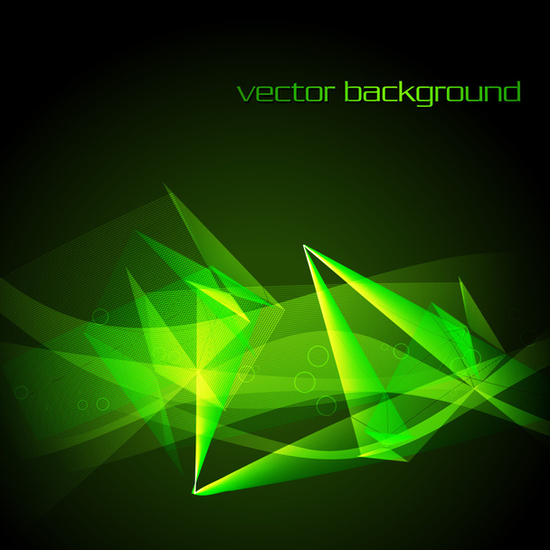 Vector green abstract background illustration - Vector, Image