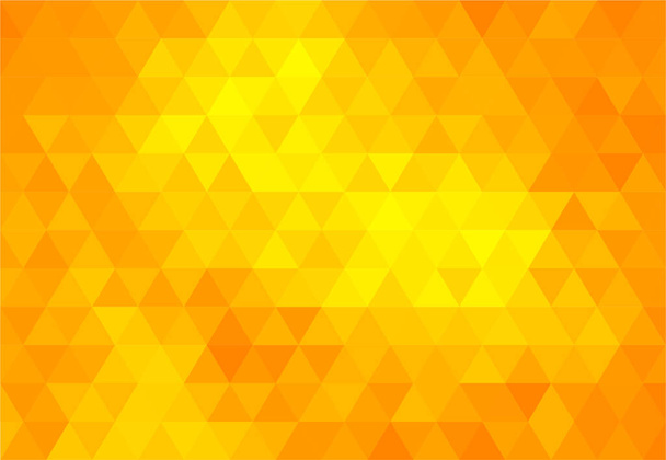 Žluté abstraktní geometrický trojúhelník pozadí, vzory tapety - Vektor, obrázek