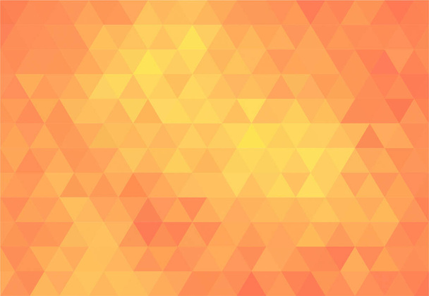 Arancione e giallo astratto triangolo geometrico sfondo, motivi carta da parati - Vettoriali, immagini