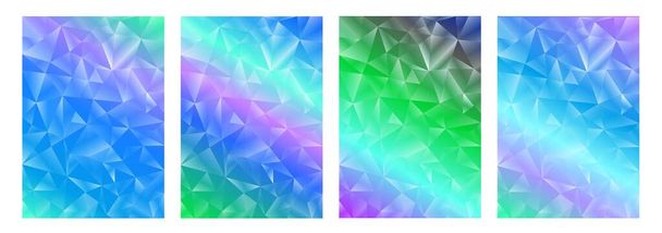 Crystal background. Crystal effect by using light and shadow together. - Vector, Image