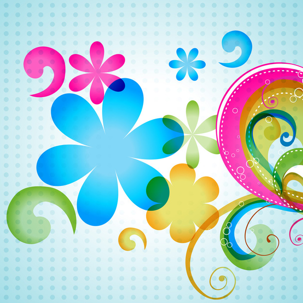 Vector colorful floral - Vector, afbeelding