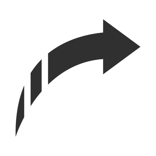 ok işaretçisi web pictogram siluet biçimi simgesi - Vektör, Görsel