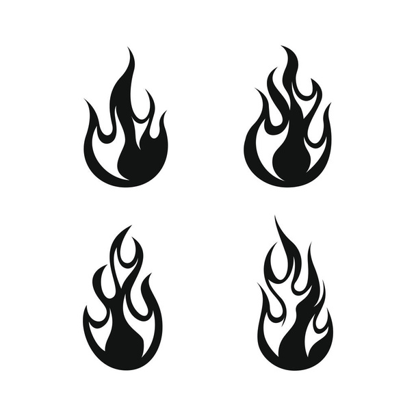 Flammes d'incendie, incendie, vecteur de gaz et d'huile - Vecteur, image