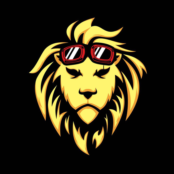 lion head cartoon vector illustration - Vector, Image