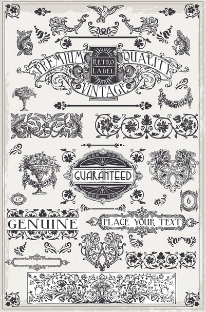 Vintage Hand Drawn Graphic Page Banners - Vector, Image