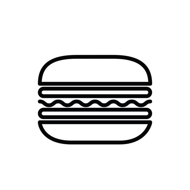 Illustration Vector graphic of burger icon. Fit for american food, calorie, fast food etc. - Vector, Image