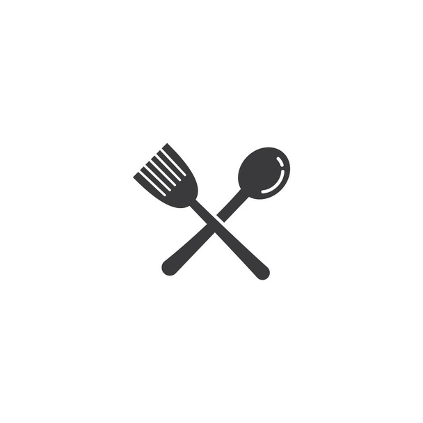 Keittiön kuvake ruoanlaitto työkalut vektori tasainen muotoilu - Vektori, kuva