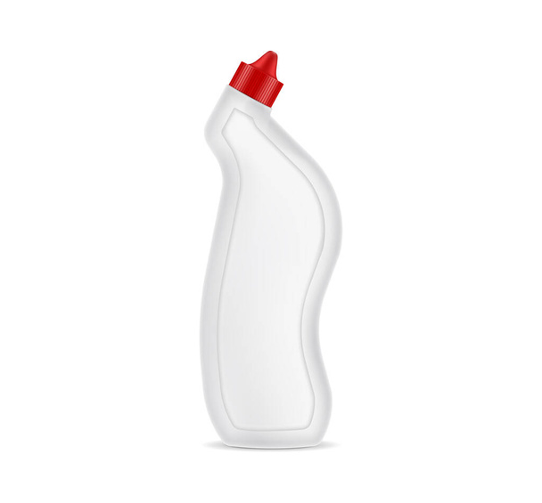 Біла пляшка контейнера ізольована на білому тлі
 - Фото, зображення