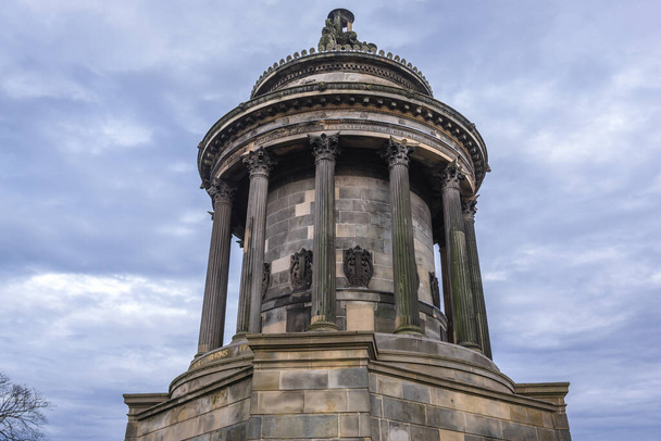 Monument deticated to Robert Burns in Edinburgh city, Scotland, UK - Photo, Image