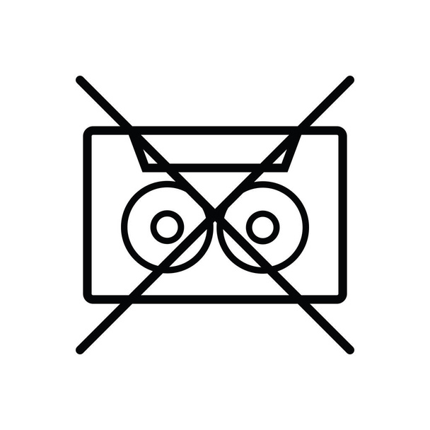 Ilustración Gráfico vectorial del icono del casete. Apto para 80, 90, vintage, etc.
. - Vector, imagen