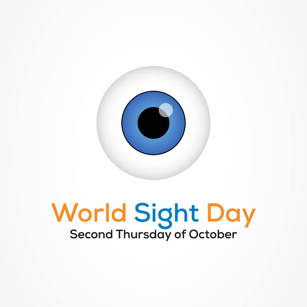 El Día Mundial de la Visión, que se celebra anualmente el segundo jueves de octubre, es un evento mundial destinado a llamar la atención sobre la ceguera y el deterioro de la visión. Ilustración vectorial
. - Vector, Imagen