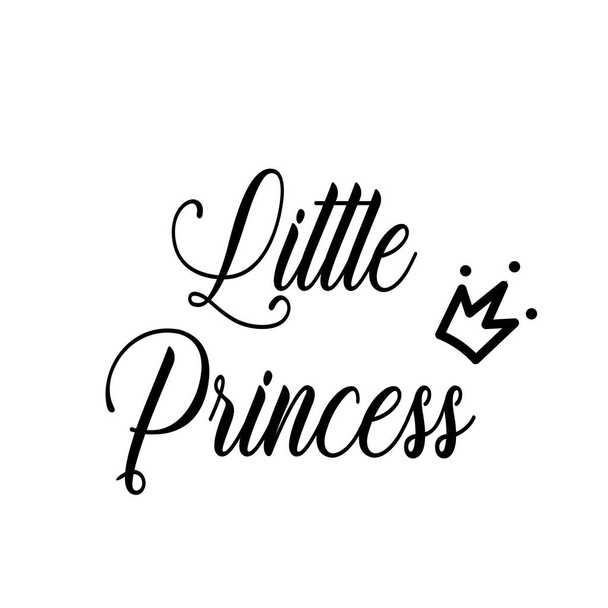 little princess lettering design  - Foto, Imagen