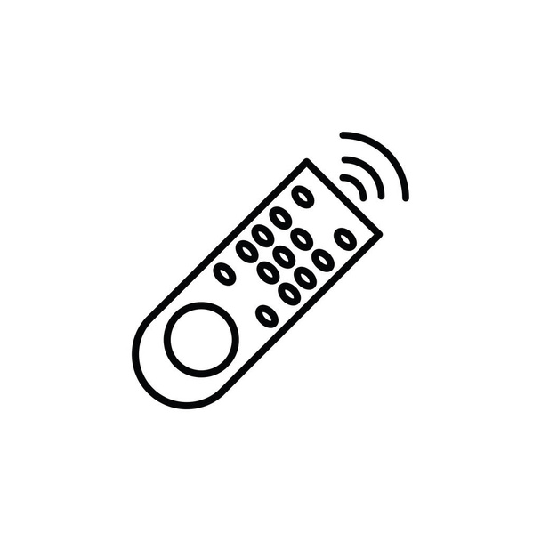 Ilustración Gráfico vectorial del icono de control remoto. Apto para televisión, reproductor, video, electrónica, etc.
. - Vector, imagen