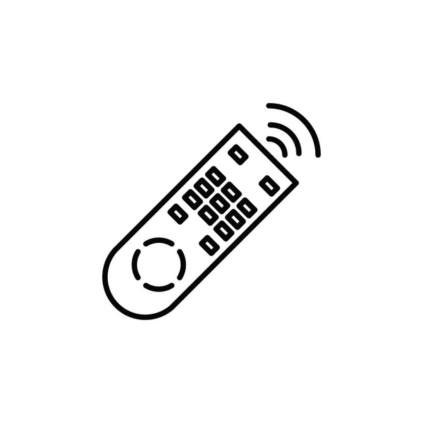Ilustración Gráfico vectorial del icono de control remoto. Apto para televisión, reproductor, video, electrónica, etc.
. - Vector, imagen