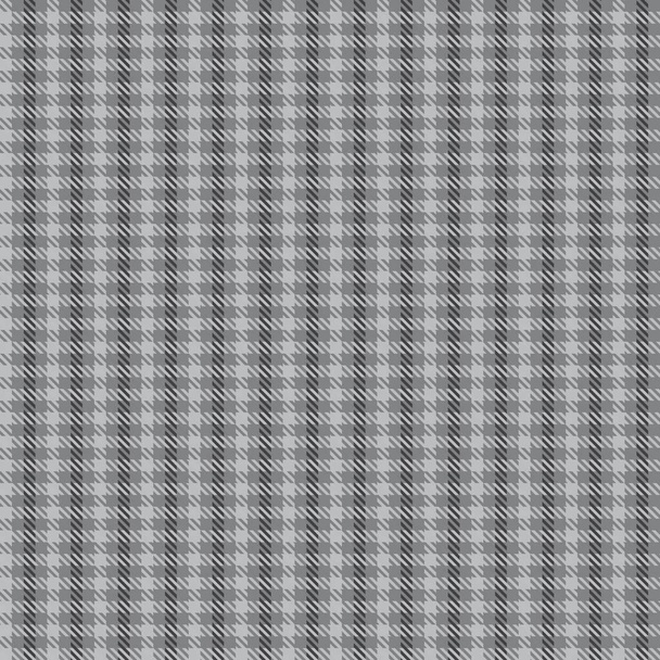 Grey Glen Plaid textuur naadloos patroon geschikt voor mode textiel en graphics - Vector, afbeelding
