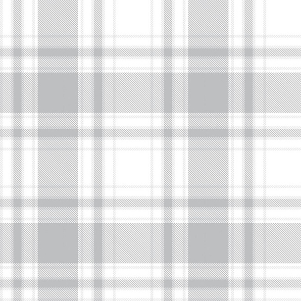 Fehér Glen Plaid texturált zökkenőmentes minta alkalmas divat textil és grafika - Vektor, kép