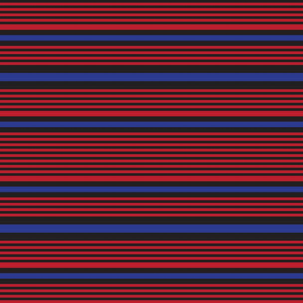 赤と青の水平ストライプのシームレスなパターンの背景に適したファッション繊維、グラフィック - ベクター画像
