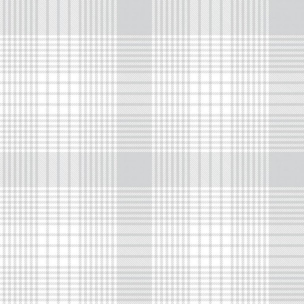 White Glen Plaid teksturowany bezszwowy wzór nadaje się do tkanin mody i grafiki - Wektor, obraz