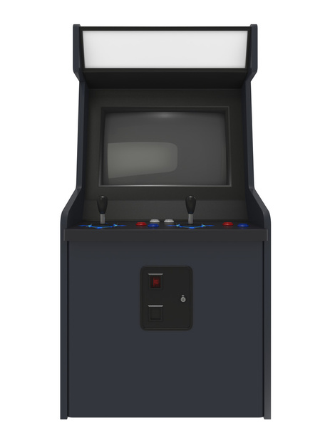 Vista frontale della macchina arcade
 - Foto, immagini