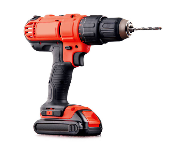 Cordless drill with drill bit working also as screw gun. - Photo, Image
