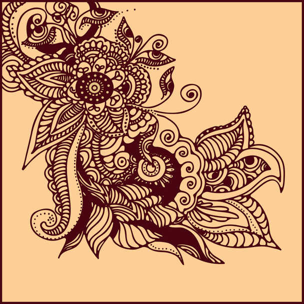 Tattoo henna - Vektor, kép