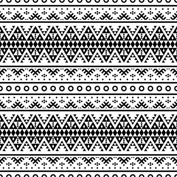 Diseño de textura de patrón étnico inconsútil Vector de ilustración para fondo tradicional
 - Vector, imagen