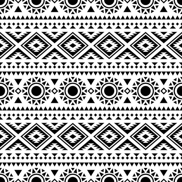 vettore modello etnico Ikat in colore bianco e nero - Vettoriali, immagini