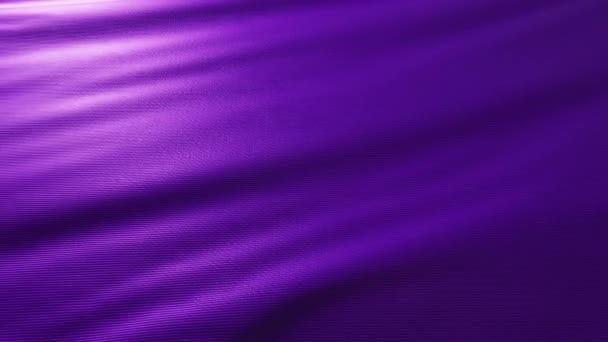 Fondo de movimiento de tejido abstracto. Texturizado tela de cuero violeta sopla en el viento. Lazo inconsútil 3d render
 - Imágenes, Vídeo