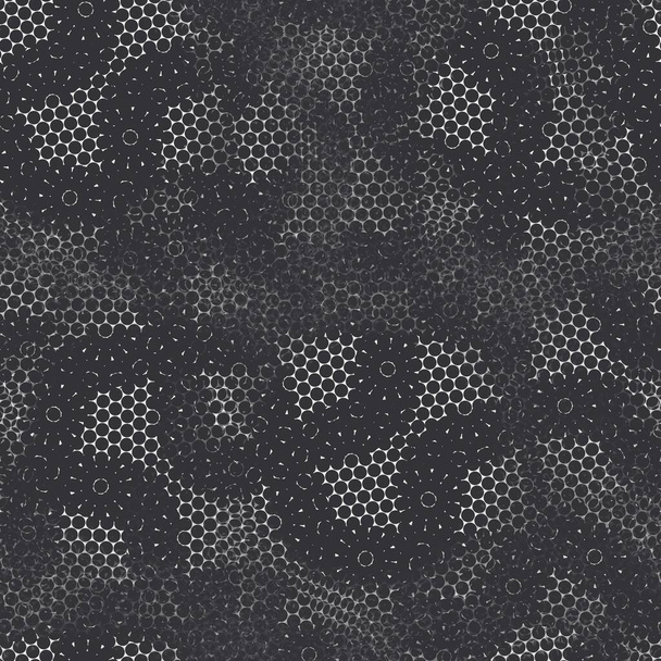 Απρόσκοπτη moire μοτίβο μπερδεμένο μαύρο άσπρο σχέδιο - Φωτογραφία, εικόνα