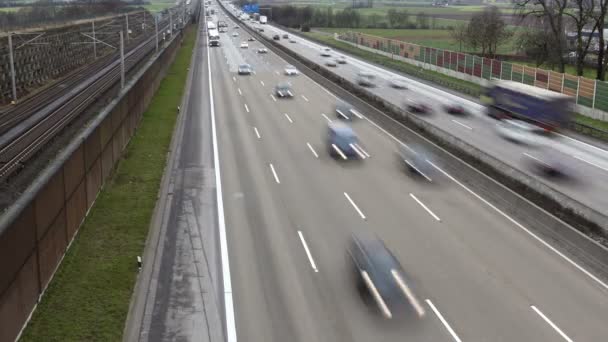 autostrady i kolejowe - Materiał filmowy, wideo